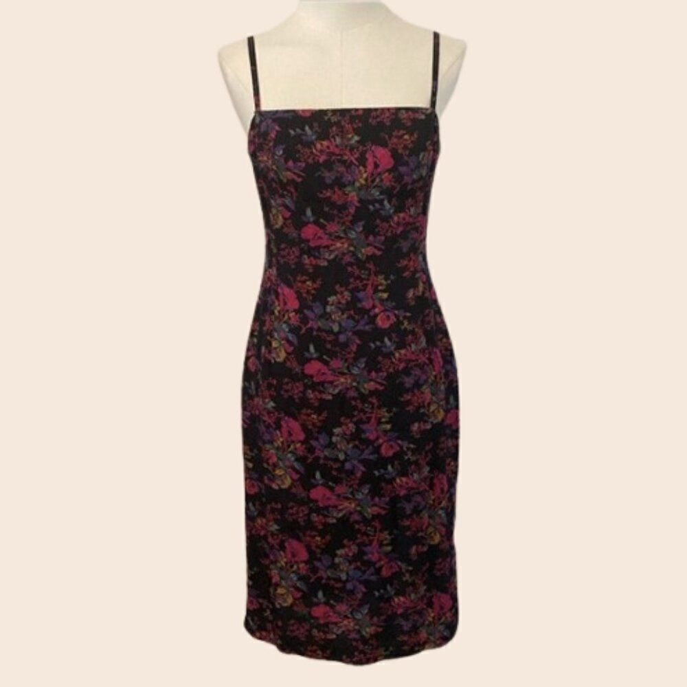 Vintage Floral 90's Slip Style Dress Size 3